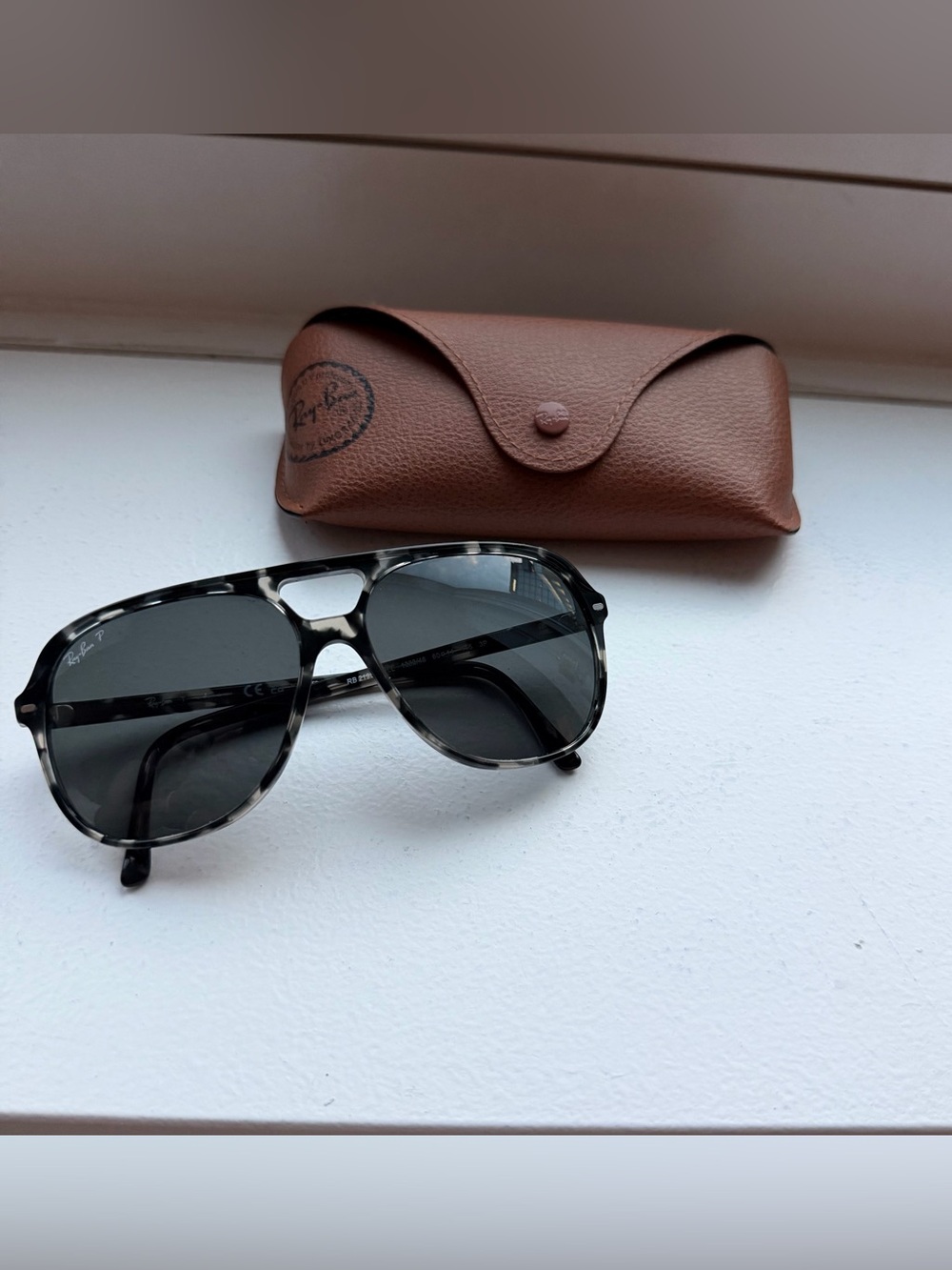 Ray-Ban Bill Polarized Sunglasses Gray Havana